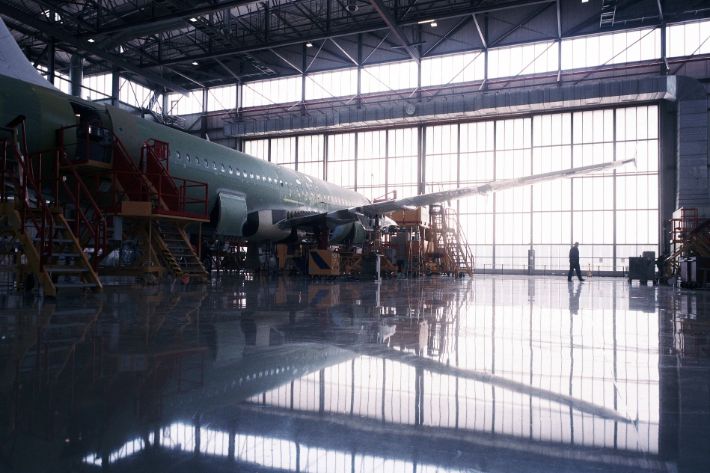 Aircraft assembly line